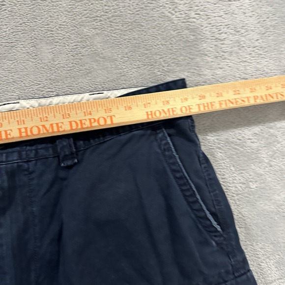 Polo Ralph Lauren Cargo Shorts Men 38 Navy Blue Hiking Outdoors Baggy - Picture 8 of 9